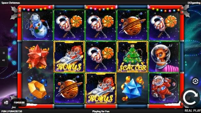 Слот Space Christmas от 1x2 Gaming смотреть онлайн