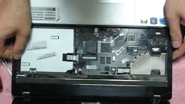 разборка ноутбука Packard bell TM86 или ACER 5551, 5551G смотреть онлайн