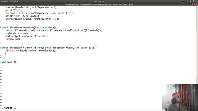 Insert a node in a binary tree - a recursive implementation смотреть онлайн