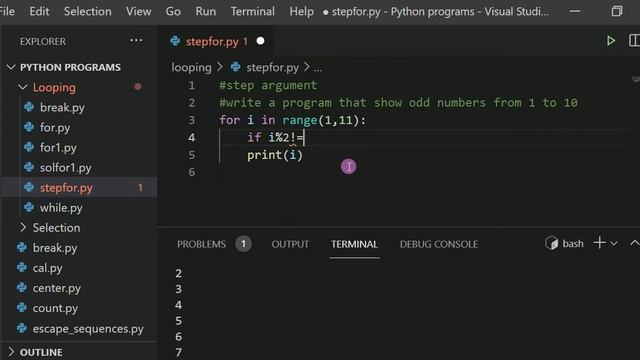 Step Argument in For Loop. Python Tutorial 20 смотреть онлайн