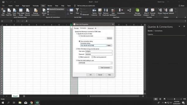 Excel Tutorial (Connect to Postgres Database)