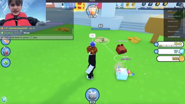 I beat Pet Simulator X, in MIDDLE OF THE OCEAN! смотреть онлайн