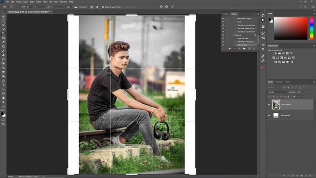 How to set Instagram size post in Photoshop. смотреть онлайн