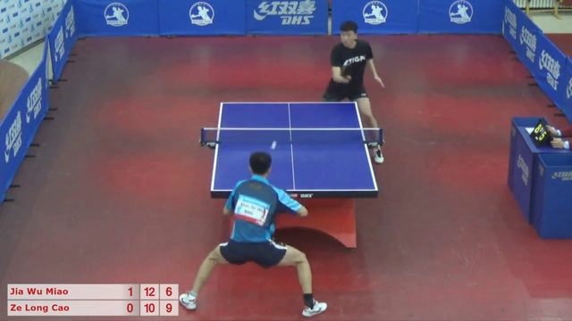 Miao Jia Wu Vs Cao Ze Long 12:10; 6:11; 11:1; 11:7; 3:1