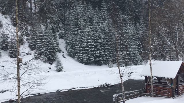 Антистресс, звуки природы, шум ручья, звук воды, для релаксации, сна, медитации, Relax, падает снег смотреть онлайн