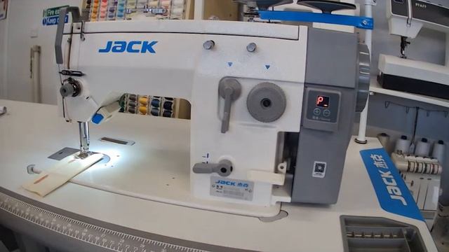 Jack 20u Industrial Straight Stitch and Zig Zag Sewing Machine - Demonstration смотреть онлайн