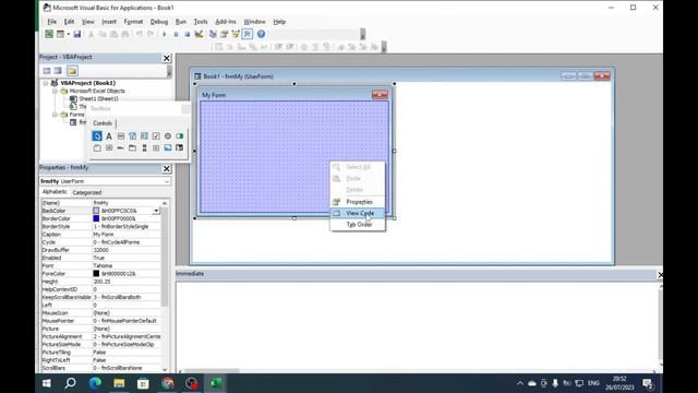 VBA Macro Excel - Userform Properties & Event смотреть онлайн