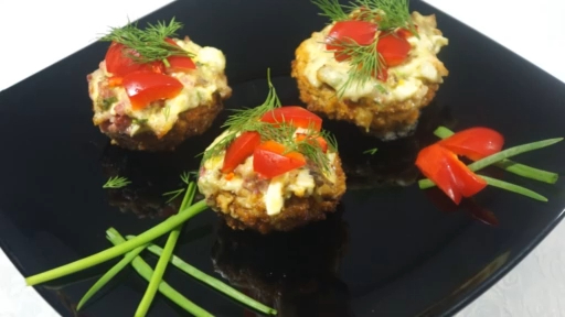 ШАМПИНЬОНЫ ФАРШИРОВАННЫЕ в хрустящей панировке смотреть онлайн