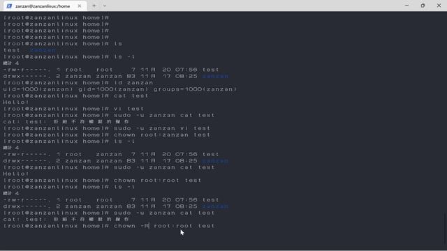 Linux教學：chown修改文件所有者，與chmod搭配權限管理 смотреть онлайн