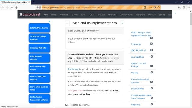 Does EnumMap allow null key?
| javapedia.net смотреть онлайн