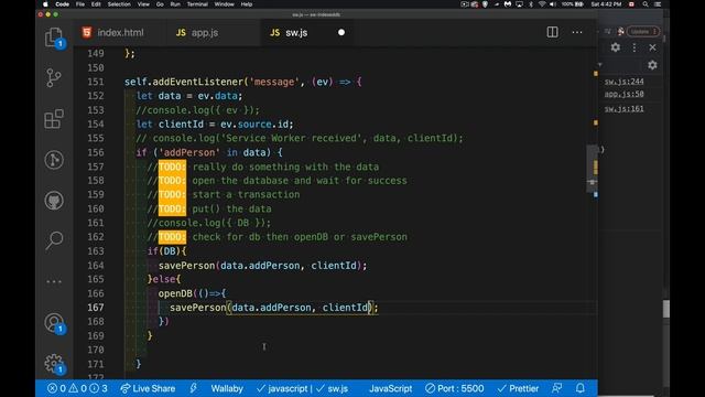Service Workers - Integrating a Database смотреть онлайн