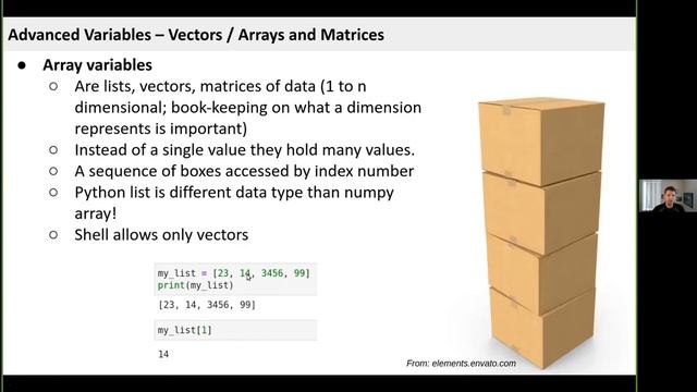 Programming and Automation for Geoscientists: 02_06 - Advanced Variables - Vectors and Matrices смотреть онлайн