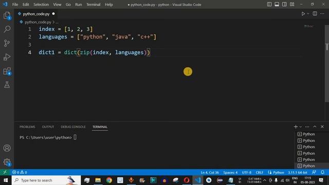 Python Program #69 - Convert Two Lists Into a Dictionary in Python смотреть онлайн