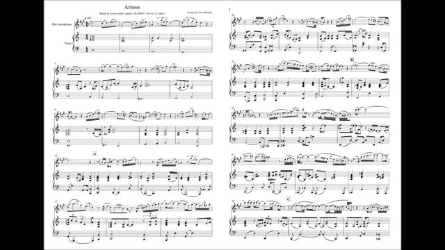 Bach: Arioso from Cantata 156 (BWV 156) - COVER SHEET MUSIC смотреть онлайн