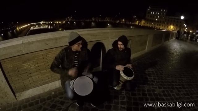 Percussion Jam with Egyptian Musician - Rome Italy смотреть онлайн