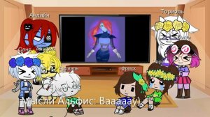 Реакция персонажей Андертейл на «Storyshift AII Bosses Themes»