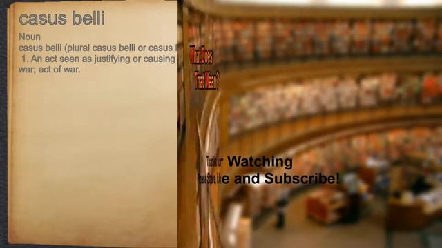 What does casus belli mean? смотреть онлайн