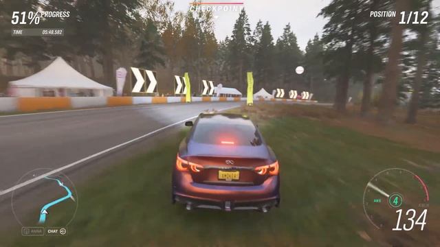 Forza Horizon 4: The Gauntlet Dirt Racing with 2014 Infiniti Q50 Eau Rouge A 783 AWD Gameplay смотреть онлайн