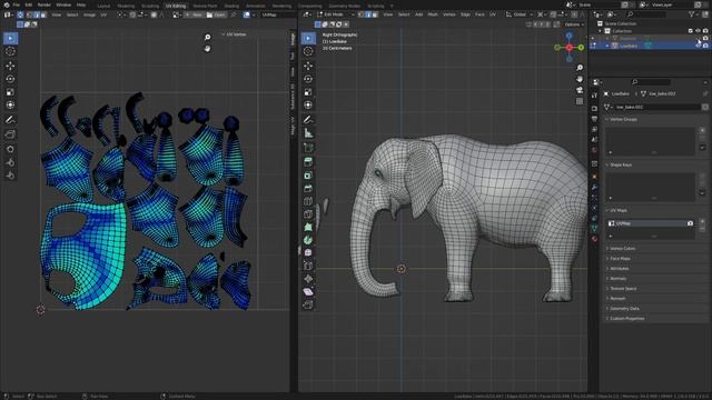 How to copy a UV map from one model to another in Blender 3.0 смотреть онлайн