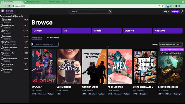 Build and deploy Twitch Clone in Next.js 14, React, tailwindCSS смотреть онлайн