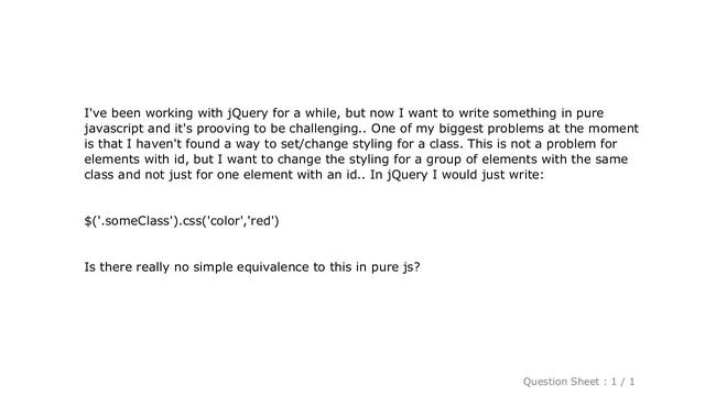 jQuery : javascript - changing a class' style смотреть онлайн