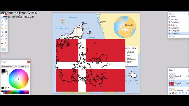 Flag Map Speedart - Denmark смотреть онлайн