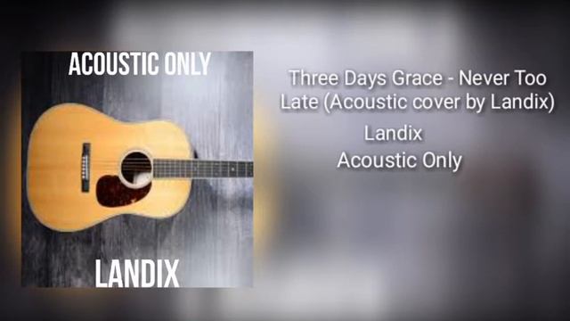 Three Days Grace - Never Too Late (Acoustic Cover) смотреть онлайн