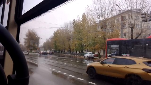 поездка на трамвае 71-623 КТМ Маршрут 6 от остановки Гагарина до остановки Дементьева смотреть онлайн