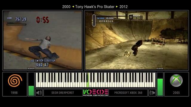 Tony Hawk's Pro Skater (Dreamcast vs Xbox 360) Side by Side Comparison смотреть онлайн