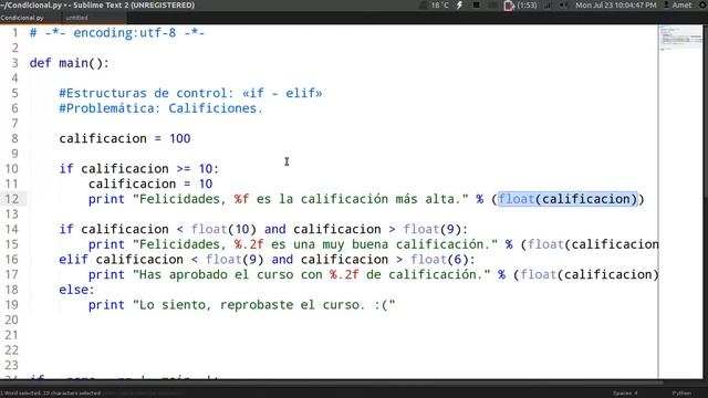 PYTHON - CURSO DE PROGRAMACION Parte 17 / Estructuras de control: «if - elif» смотреть онлайн