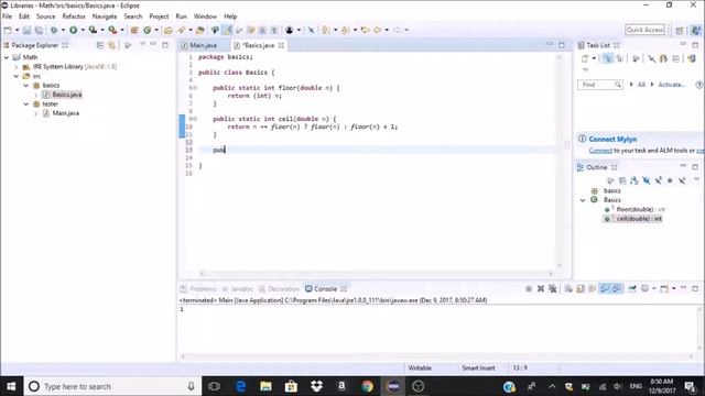 Making Math Library in Java (Part 1 - First Functions) смотреть онлайн