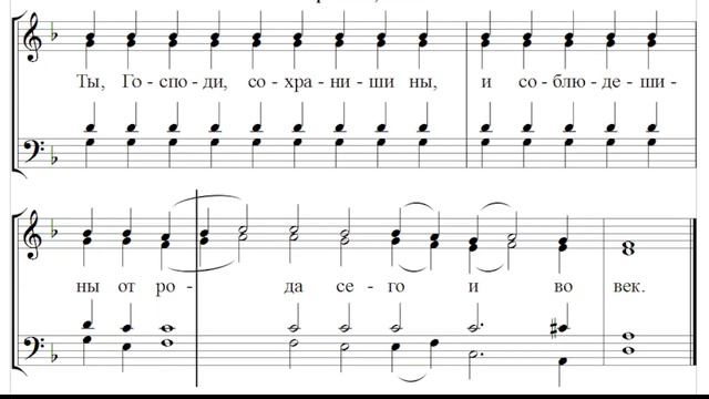 🎼 Прокимен воскресный, глас 5 (альт) Ты, Господи, сохраниши ны и соблюдеши ны от рода сего... смотреть онлайн
