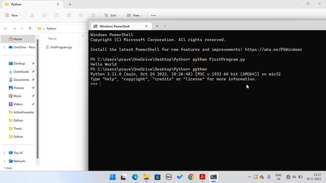 Python Lecture 1: Python Quick Start in Hindi смотреть онлайн