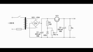 Самая простая схема блока питания