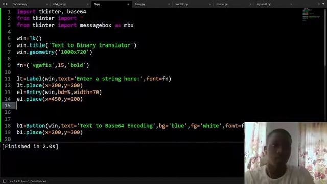 Python Programming Tutorial Text to binary translator GUI смотреть онлайн