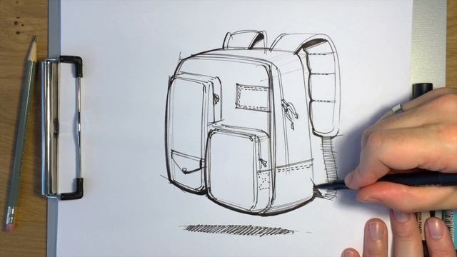 Demo 3: How To Draw A Backpack: indicating soft materials смотреть онлайн
