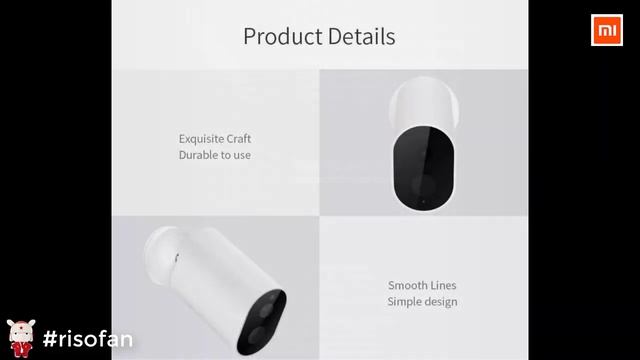 Xiaomi Mijia Outdoor Night Vision Rechargeable Camera. XIAOMI 1080P Wireless APP Control Camera. смотреть онлайн
