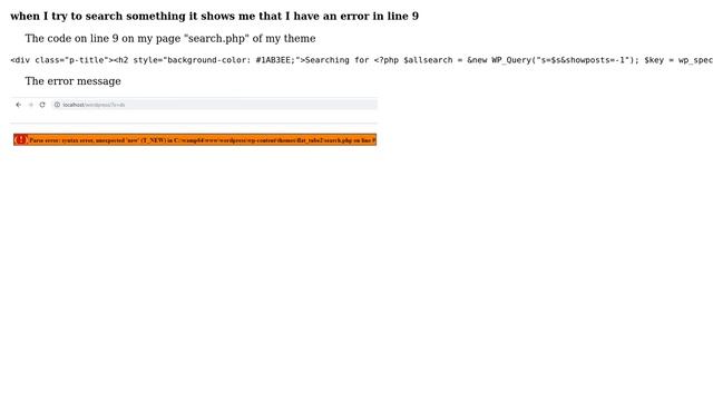 Wordpress: Problem with my my theme "search.php" смотреть онлайн