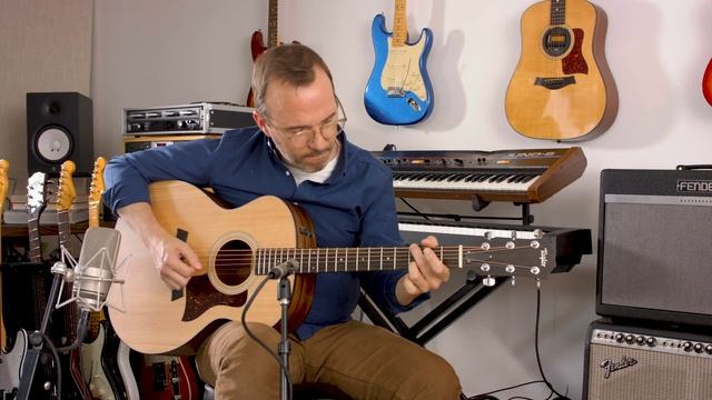 Taylor 114e Rosewood Grand Auditorium Acoustic-Electric Guitar - All Playing, No Talking смотреть онлайн