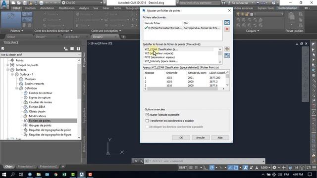 02- CIVIL 3D 2019 - Création des surfaces _ انشاء السطوح смотреть онлайн