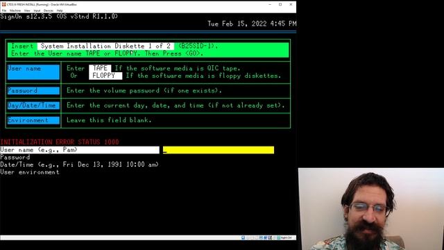 Installing CTOS III In VirtualBox 02/15/2022