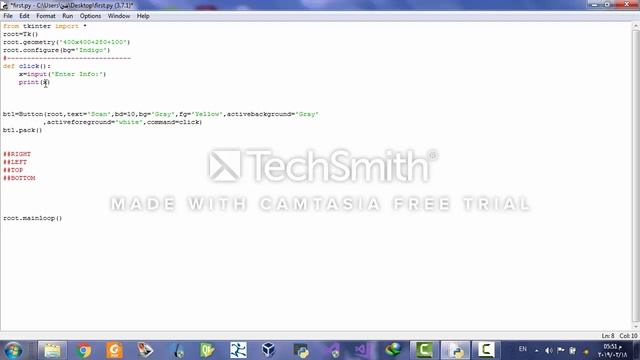 شرح ازاي تخلي للزرار مهمة command GUI Python 3 смотреть онлайн