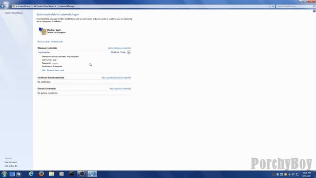 Windows Credential Manager смотреть онлайн