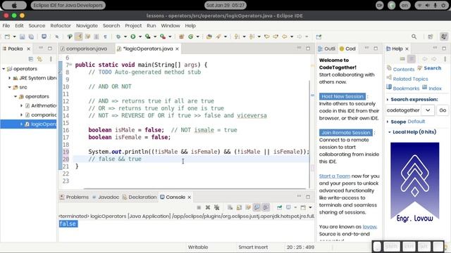 Java Logic Operators: What are they and how to use them | Ku baro Java Af-Somali смотреть онлайн