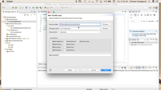 Learning Selenium - (Video 9) - TestNG Regression Suite Setup смотреть онлайн