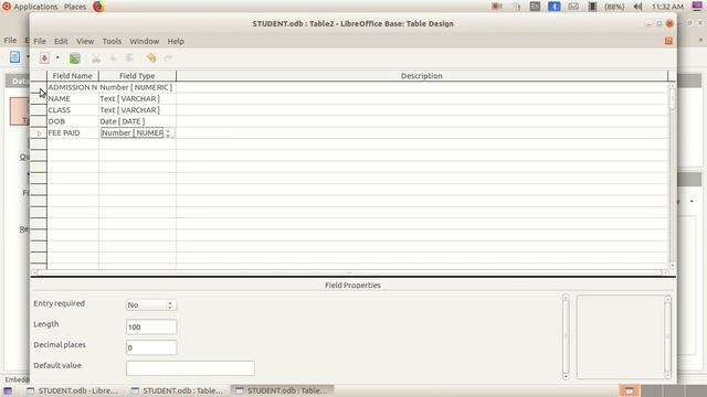 LIBRE OFFICE BASE CREATION OF TABLE смотреть онлайн