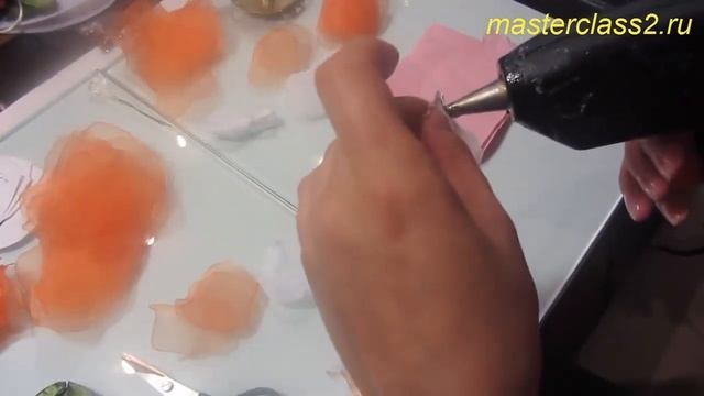 Мастер класс Подхват для штор. Часть 6. Цветы из ткани смотреть онлайн
