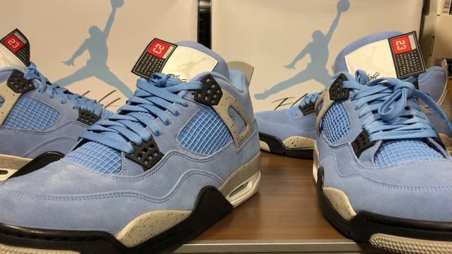 Fakes fooled me! Air Jordan 4 UNC Real Vs Fake Review. Updated Pairs W Blacklight and weight. смотреть онлайн