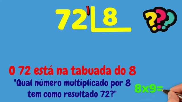 COMO CALCULAR 72 DIVIDIDO POR 8?| Dividir 72 por 8 смотреть онлайн