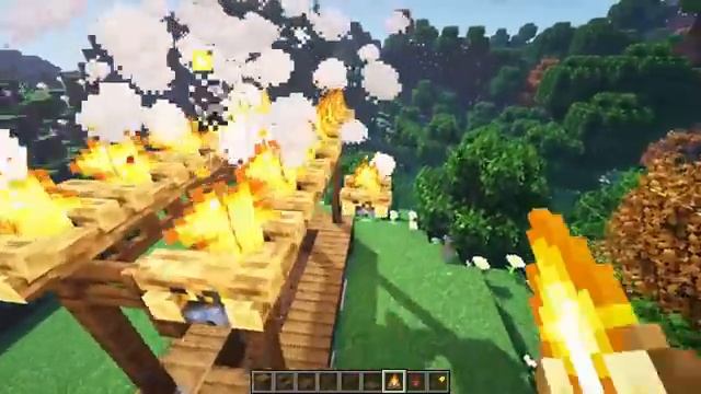 How to Build a Simple and Easy Market Stall in Minecraft смотреть онлайн